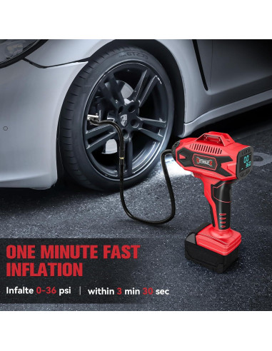 Compresor de Aire Inalámbrico DIYtoolifz 18V 160 PSI