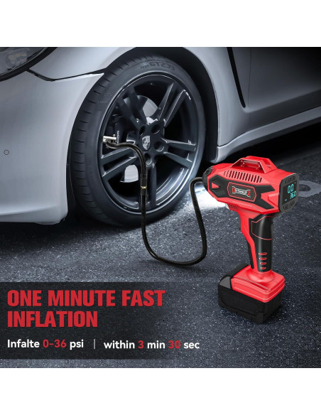 Compresor de Aire Inalámbrico DIYtoolifz 18V 160 PSI