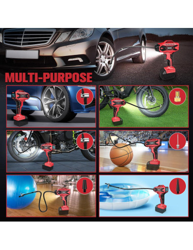 Compresor de Aire Inalámbrico DIYtoolifz 18V 160 PSI