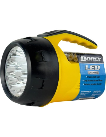 Linterna de Mano Dorcy 9 LED con 4 Baterías AA