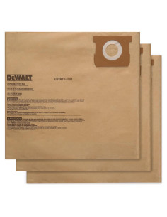 Bolsa de Filtro Desechable DeWALT 6-10 Galones - 3 Pzas