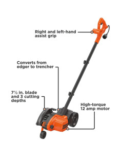 Bordeadora y Zanjadora Eléctrica BLACK+DECKER LE760 12 Amp 2
