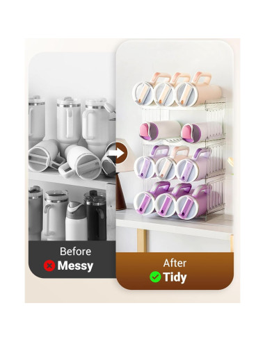 Organizador de Botellas Gracenal para Taza Stanley 12 Botellas