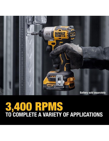 Destornillador de Impacto DEWALT 20V MAX XR 3 Velocidades