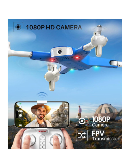 Drone SYMA EX800W con cámara 1080P y 2 baterías