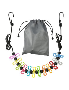 Tendedero Retráctil Portátil HONGYUTAI 3.6m con 12 Pinzas