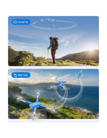 Drone SYMA EX800W con cámara 1080P y 2 baterías