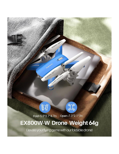 Drone SYMA EX800W con cámara 1080P y 2 baterías