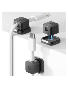 Clip Magnético para Cables Sinjimoru 3 Piezas Negro