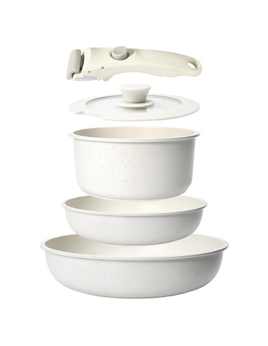 Conjunto de Ollas y Sartenes GiPP 5 Piezas Antiadherente