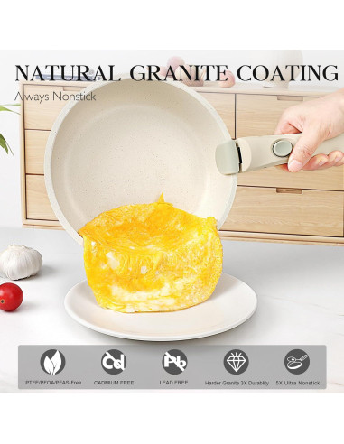 Conjunto de Ollas y Sartenes GiPP 5 Piezas Antiadherente