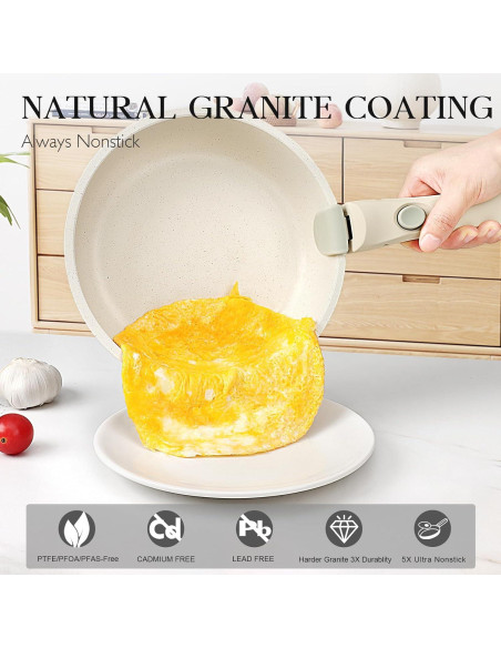 Conjunto de Ollas y Sartenes GiPP 5 Piezas Antiadherente