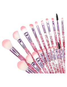 Juego de Brochas de Maquillaje Bling Crystal 10 Piezas