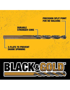 Juego de brocas DEWALT 14 piezas punta dividida 135 2
