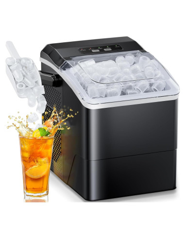 Fabricador de Hielo HOMEZAY 9 Cubos en 6 Minutos 11,79 kg