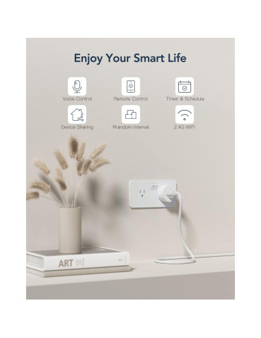 Enchufe Inteligente GNCC GSP01 Wi-Fi 2.4G Control Remoto