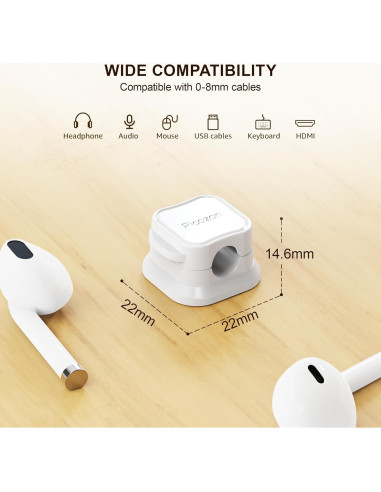 Organizador de Cables Magnético Picozon Pack de 6