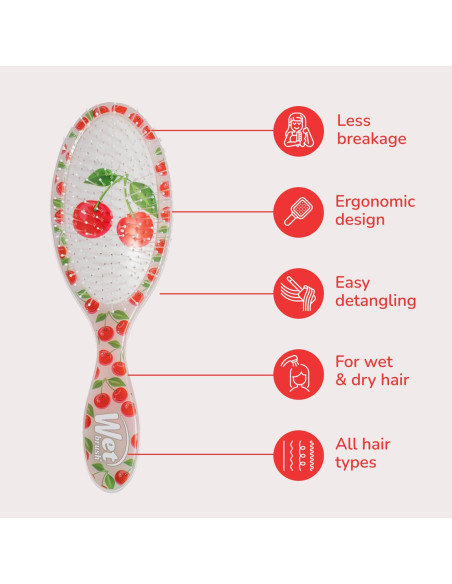Cepillo Desenredante Wet Brush Original Cereza Tutti Fruitti
