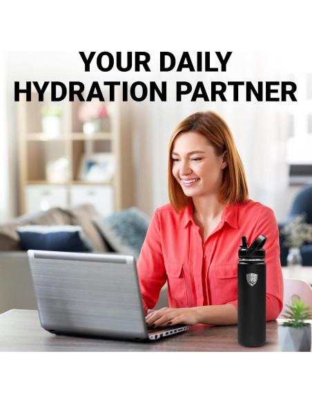 Botella de Agua Aqua Armour 0.63L Acero Inoxidable Doble Pared