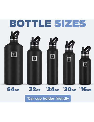 Botella de Agua IRON FLASK 24 Oz Acero Inoxidable Azul