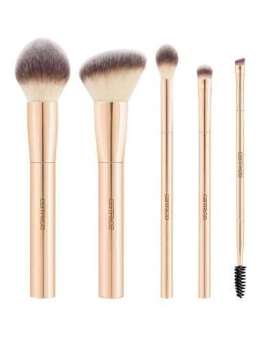 Set de Brochas Esenciales Pro Catrice | 5 Piezas Veganas