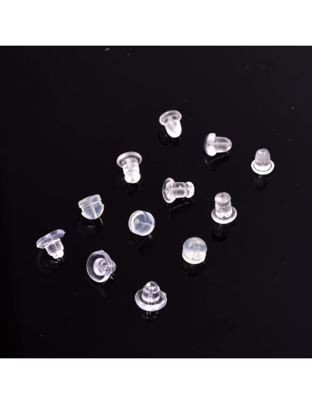 Respaldos de Aretes de Silicona ARRITZ 300PCS Transparentes Respaldos de Aretes de Silicona ARRITZ 300PCS Transparentes