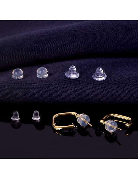 Respaldos de Aretes de Silicona ARRITZ 300PCS Transparentes Respaldos de Aretes de Silicona ARRITZ 300PCS Transparentes