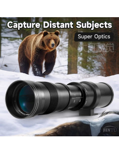 Lente Telefoto JINTU 420-800mm f/8.3-16 para Sony E 2