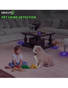 Linterna UV Escolite 51 LED Luz Negra para Detección de Manchas 2