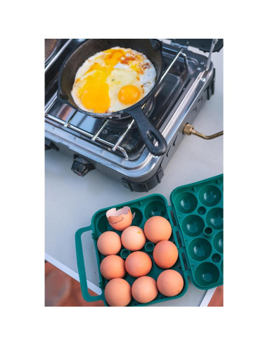 Contenedor de Huevos Stansport Verde para 12 Huevos