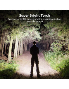 Linterna Táctica LED Lepro LE3000 900 Lúmenes Resistente al Agua 2