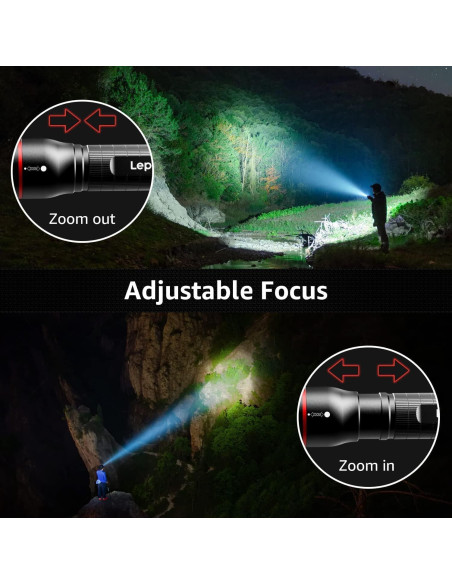 Linterna Táctica LED Lepro LE3000 900 Lúmenes Resistente al Agua