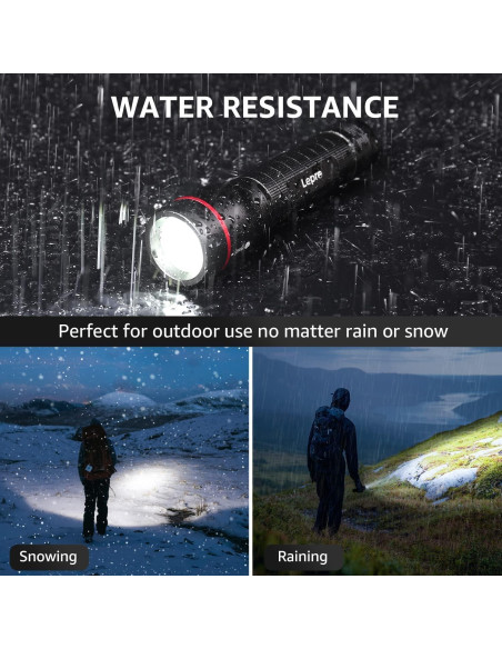 Linterna Táctica LED Lepro LE3000 900 Lúmenes Resistente al Agua