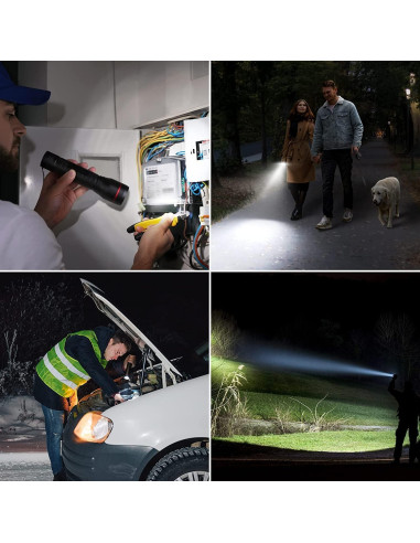 Linterna Táctica LED Lepro LE3000 900 Lúmenes Resistente al Agua