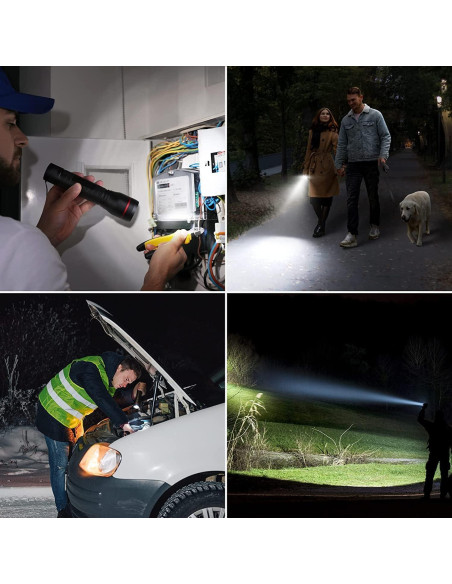 Linterna Táctica LED Lepro LE3000 900 Lúmenes Resistente al Agua