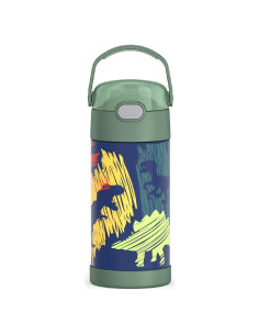 Botella de Agua THERMOS FUNtainer 354 ml con Pajita - Dinosaurios
