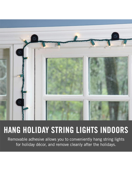 Clips para Cables VELCRO Brand 10pk Negro Autoadhesivos