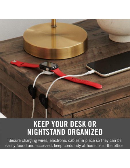 Clips para Cables VELCRO Brand 10pk Negro Autoadhesivos