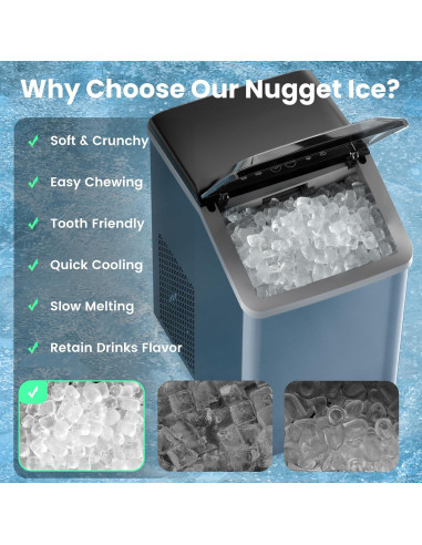 Máquina de Hielo Nugget Inoviva K2.0 18.14 kg/día Autolimpieza