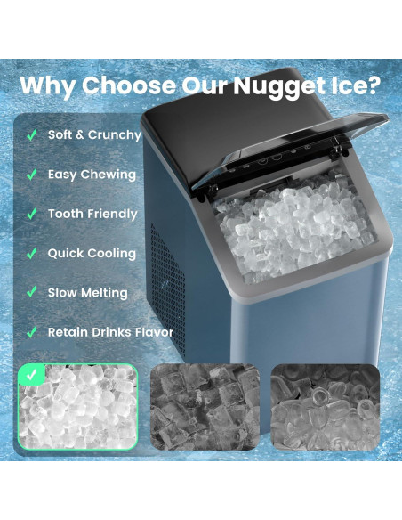 Máquina de Hielo Nugget Inoviva K2.0 18.14 kg/día Autolimpieza