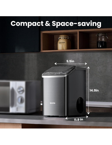 Máquina de Hielo Nugget Inoviva K2.0 18.14 kg/día Autolimpieza