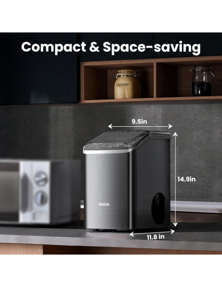 Máquina de Hielo Nugget Inoviva K2.0 18.14 kg/día Autolimpieza