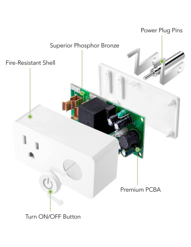 Enchufe Inteligente BN-LINK WiFi 4 Unidades Control por Voz