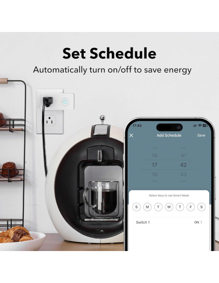 Enchufe Inteligente BN-LINK WiFi 4 Unidades Control por Voz
