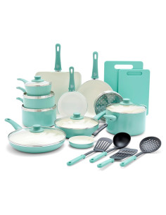 Juego de Utensilios de Cocina GreenLife 23 Piezas Cerámica