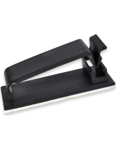 Clip de Cable Conwork 25-Pack Organizador Adhesivo Negro
