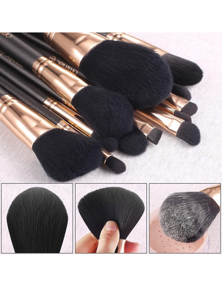 Conjunto de Pinceles de Maquillaje OMANIAC 12 Piezas Profesional