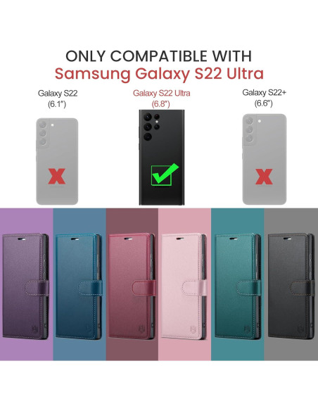 Funda Plegable FLIPALM para Samsung S22 Ultra con RFID