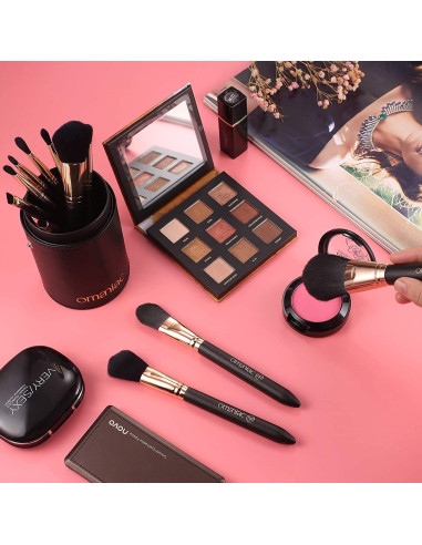 Conjunto de Pinceles de Maquillaje OMANIAC 12 Piezas Profesional