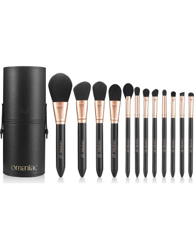 Conjunto de Pinceles de Maquillaje OMANIAC 12 Piezas Profesional